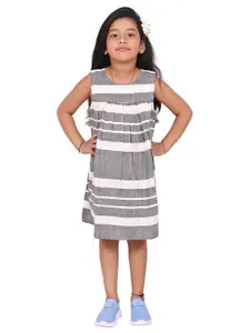 BAESD  Striped Cotton A-Line Dress