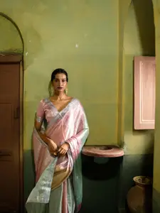 HUTS AND LOOMS Tissue Banarasi Saree