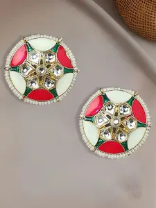 OOMPH Enamelled Meenakari Circular Studs