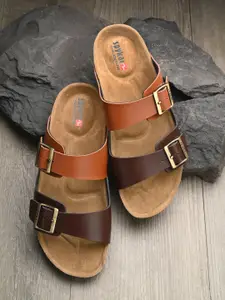 SPYKAR Buckle Detailed Open Toe Comfort Sandals