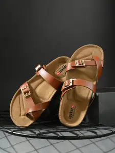 SPYKAR Men Buckle Slip-On Flip Flops