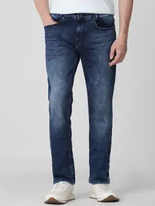 Mufti Men Slim Fit Mid-Rise Light Fade Clean Look Stretchable Jeans