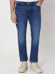 Mufti Men Straight Fit Mid-Rise Clean Look Stretchable Jeans