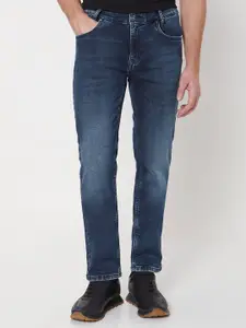 Mufti Men Slim Fit Mid-Rise Dark Shade Clean Look Stretchable Jeans