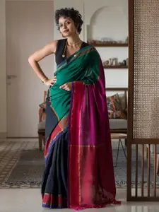 Suta Colourblocked Woven Design Saree