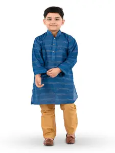 BAESD Boys Mandarin Collar Regular Kurta with Trousers