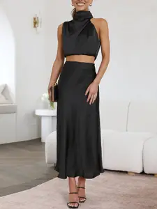 StyleCast Crop Top With Skirt Co-Ords