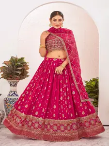 Chandbaali Embroidered Ready to Wear Lehenga & Blouse With Dupatta