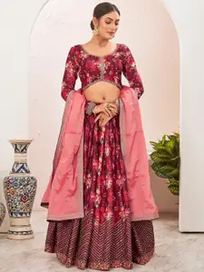 Chandbaali Embroidered Ready to Wear Lehenga & Blouse With Dupatta