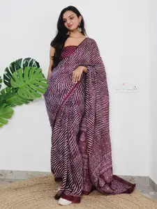 Saree mall Leheriya Poly Cotton Leheriya Ready to Wear Saree