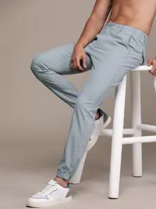 Roadster Men Relaxed Fit Pure Cotton Joggers