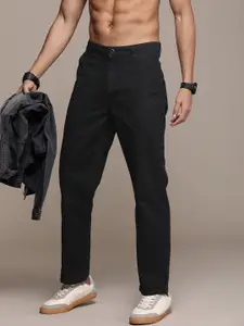 Roadster Men Relaxed Fit Pure Cotton Chinos