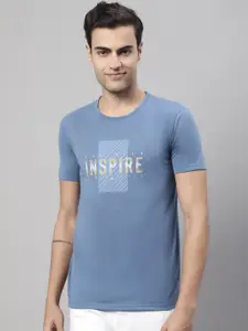 MACK JONNEY Typography Printed Cotton T-shirt