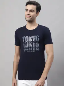 MACK JONNEY Typography Printed Cotton T-shirt