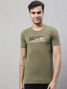 MACK JONNEY Typography Printed Cotton T-shirt