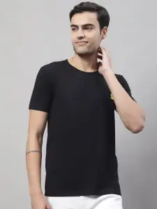 MACK JONNEY Round Neck Cotton T-shirt