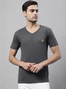 MACK JONNEY V-Neck Short Sleeves Cotton T-shirt