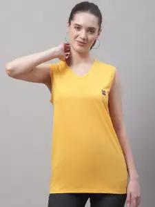 MACK JONNEY V-Neck Sleeveless Cotton T-shirt