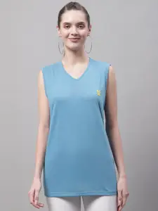 MACK JONNEY V-Neck Sleeves Cotton T-shirt