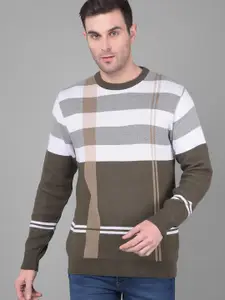 COBB Striped Long Sleeves Acrylic Pullover Sweater
