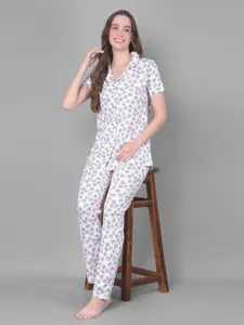 Dollar Missy Floral Printed Pure Cotton Night suit