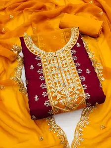 Panzora Embroidered Unstitched Dress Material