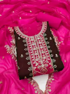 Panzora Embroidered Unstitched Dress Material