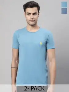 MACK JONNEY Pack of 2 Round Neck Cotton T-shirt