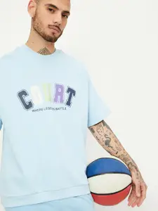 max Typography Printed Round Neck Cotton T-shirt