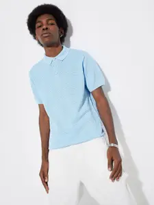 max URB_N Men Self Design Cotton T-shirt