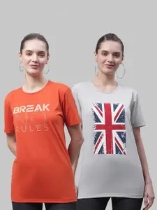 MACK JONNEY Pack Of 2 Printed Cotton T-shirt