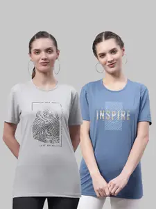 MACK JONNEY Pack Of 2 Graphic Printed Cotton T-shirt