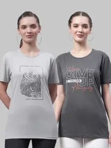 MACK JONNEY Pack of 2 Graphic Printed Cotton T-shirt