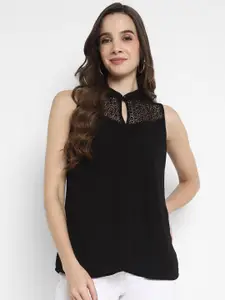 Taurus Keyhole Neck Sleeveless Top