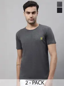 MACK JONNEY Pack Of 2 Round Neck Cotton T-shirt