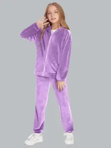 Elendra jeans Girls Fleece Top with Pyjamas