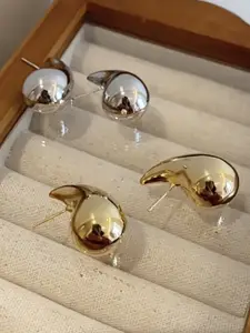 FIMBUL Set Of 2 Teardrop Shaped Drop Earrings