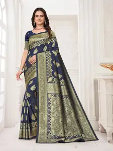 Pionex Woven Design Zari Pure Silk Banarasi Saree