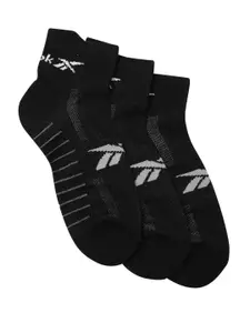 Reebok Men Pack Of 3 Patterned Tr Ankle-Length Socks