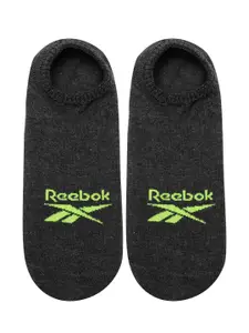 Reebok Men YG Invisible Brand Logo Patterned Ankle-Length Socks