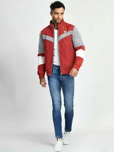 SQUIREHOOD Colourblocked Bomber Jacket