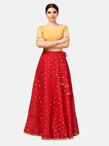 Studio Shringaar Woven Design Maxi Skirts