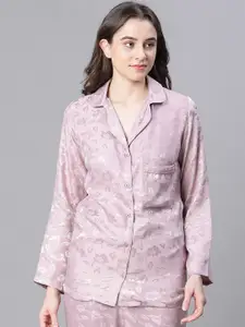 Oxolloxo Floral Printed Spread Collar Casual Shirt