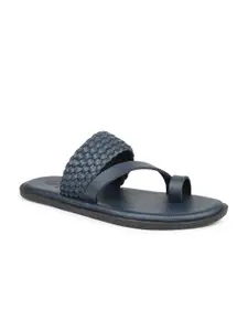 PRIVO by Inc.5 Men Textured Leather Comfort Sandals