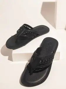 PRIVO by Inc.5 Men Textured Leather Comfort Sandals