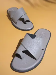 PRIVO by Inc.5 Textured Leather One Toe Comfort Sandals