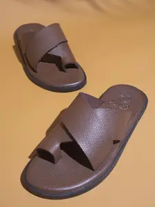 PRIVO by Inc.5 Textured Leather One Toe Comfort Sandals