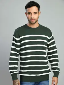 SQUIREHOOD Striped Cotton Pullover