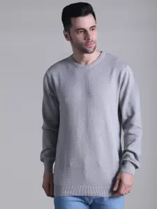 SQUIREHOOD Self Design Quirky Cotton Pullover