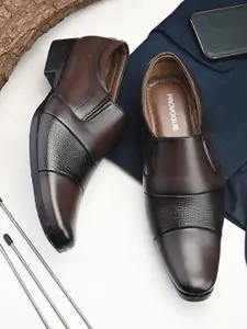 Provogue Men Textured Formal Slip-On Shoes